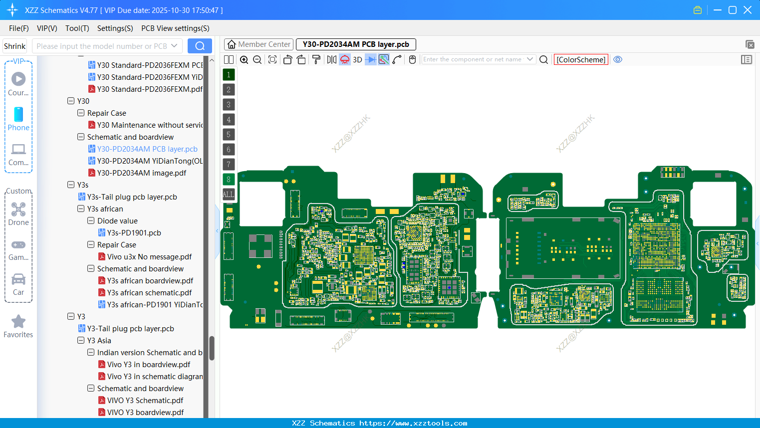 VIVO Y30-PD2034AM PCB Layer